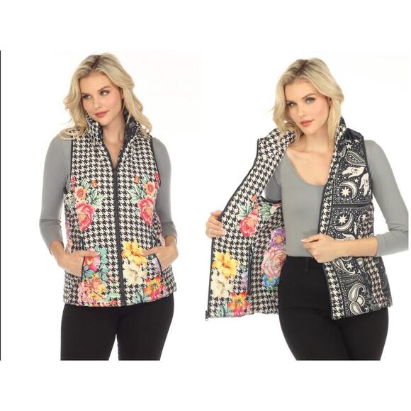 Johnny Was Sasha Reversible‎ Vest Size Small - Picture 1 of 7